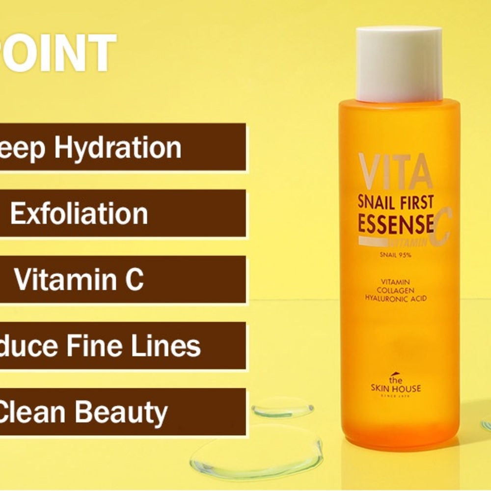 The Skin House Vita Snail First Essence Vitamin C Serum NWT - Picture 10 of 12